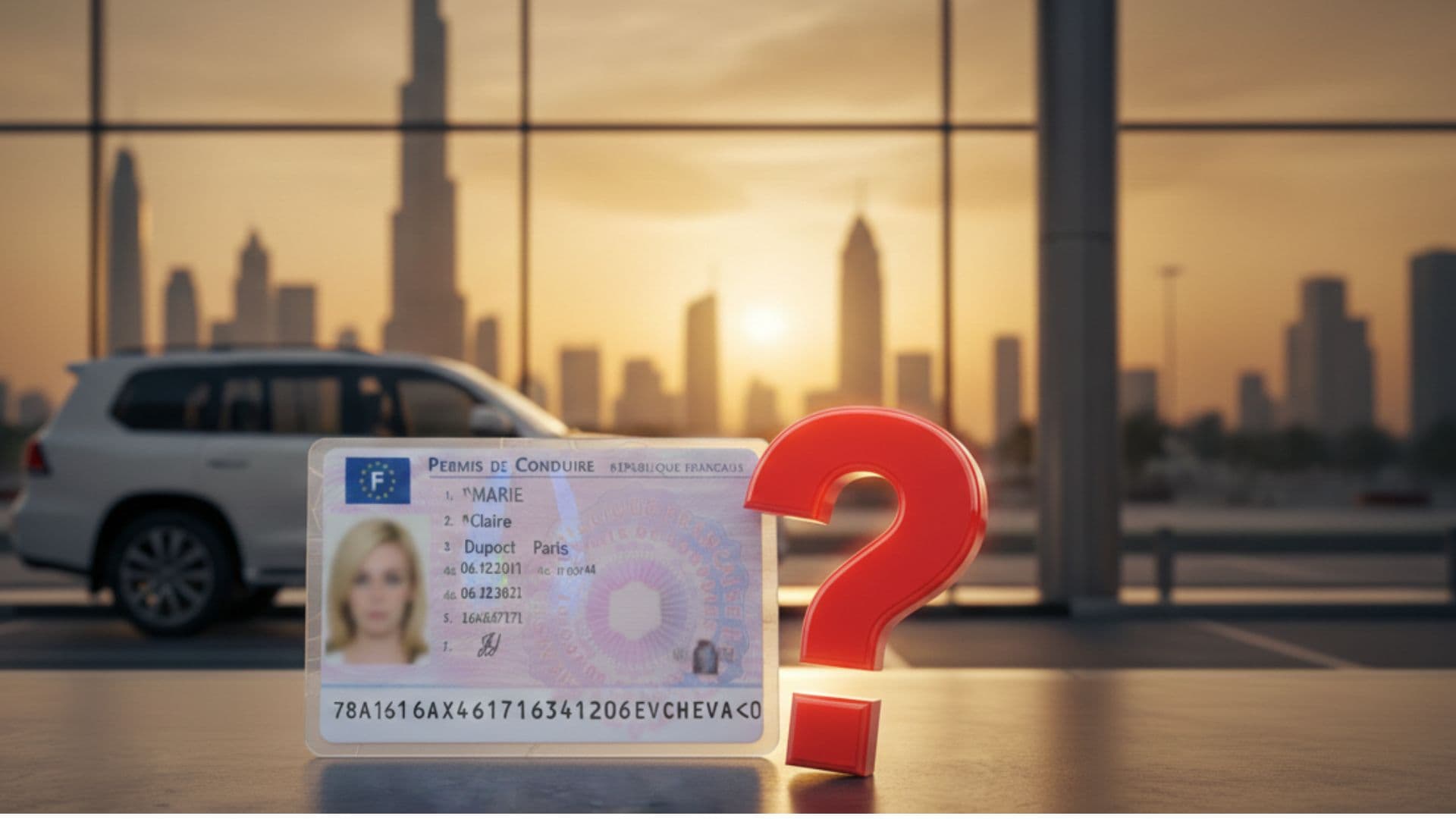 buitenlands rijbewijs in Dubai