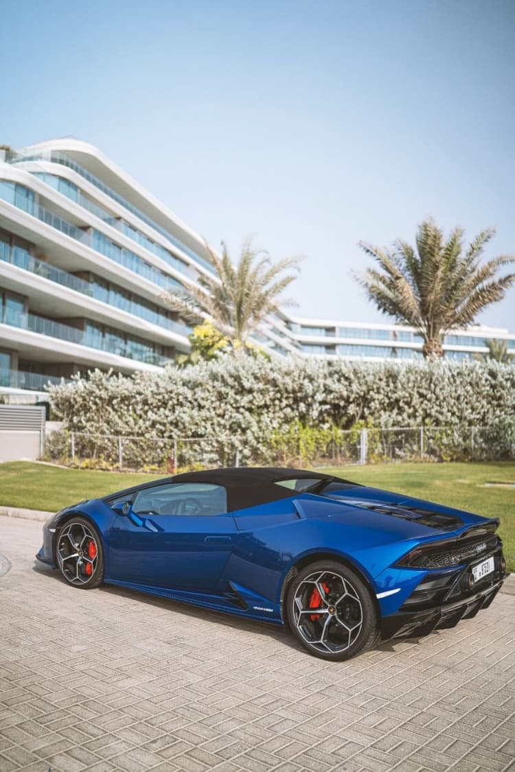 Lamborghini Huracan Evo Spyder 2024 Rental Dubai - View 3