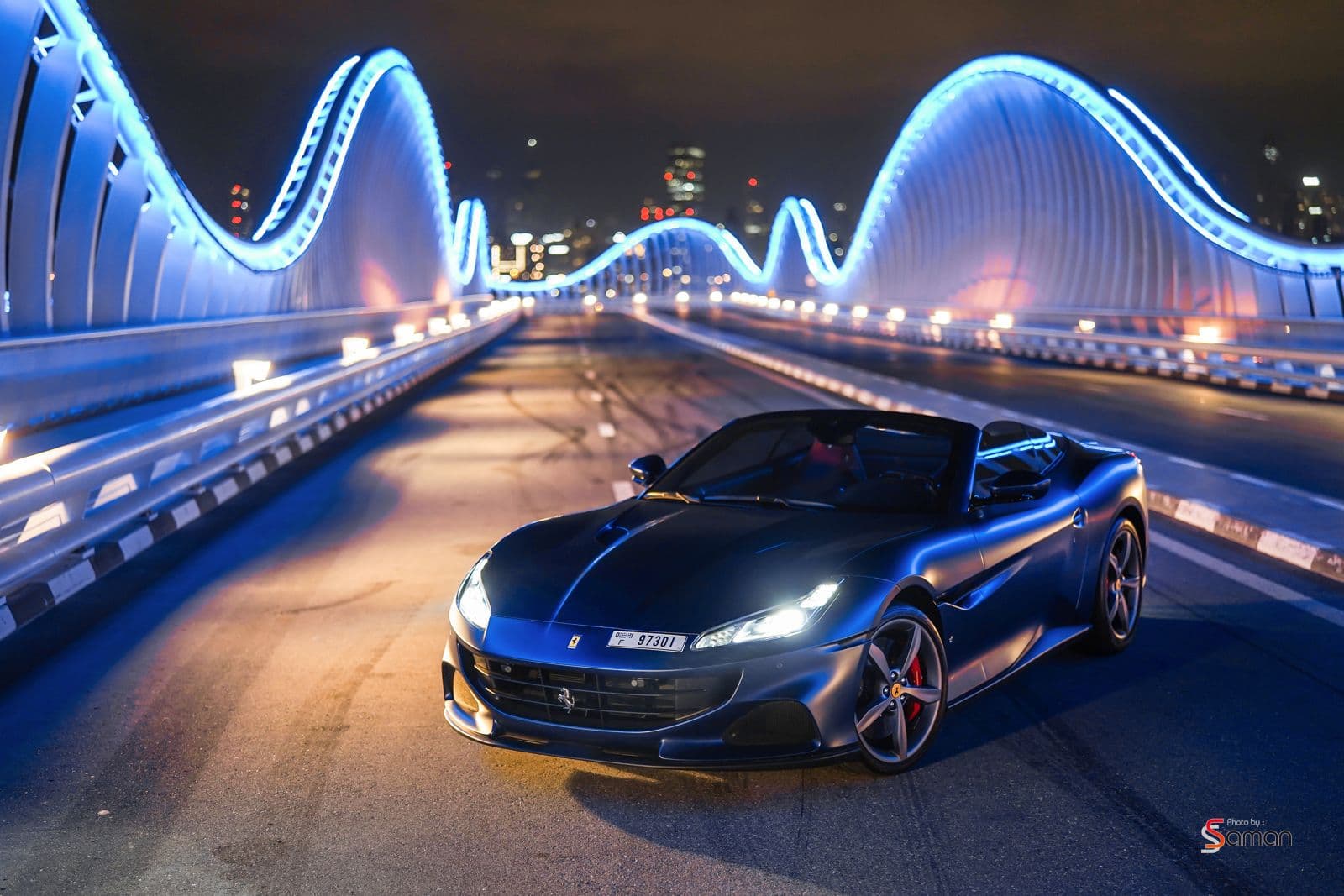 Ferrari Portofino M Blue 2022 Rental Dubai - Main View