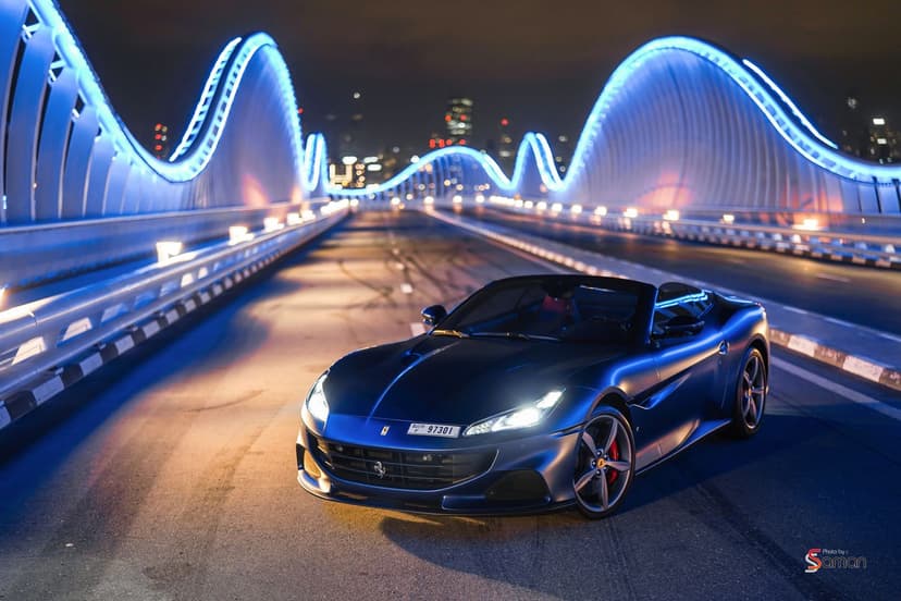 Ferrari Portofino M Blue 2022 Rental Dubai - Main View
