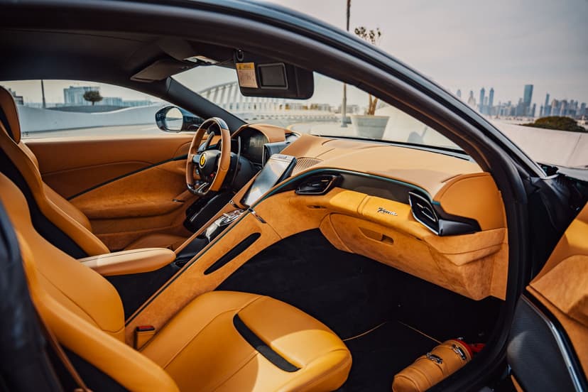 Ferrari Roma Green 2023 Rental Dubai - View 6