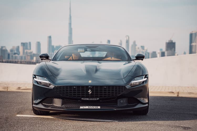 Ferrari Roma Green 2023 Rental Dubai - View 2