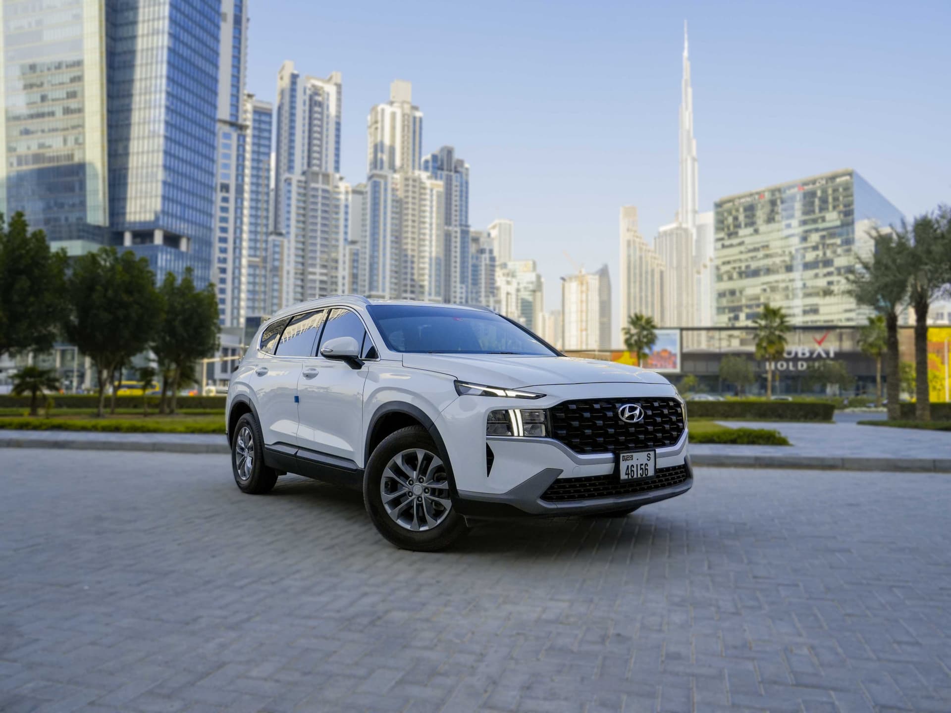 Hyundai Santa Fe 2023 Rental Dubai - Main View
