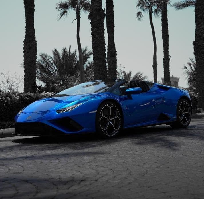 Lamborghini Huracan Evo Spyder 2023 Rental Dubai - Main View