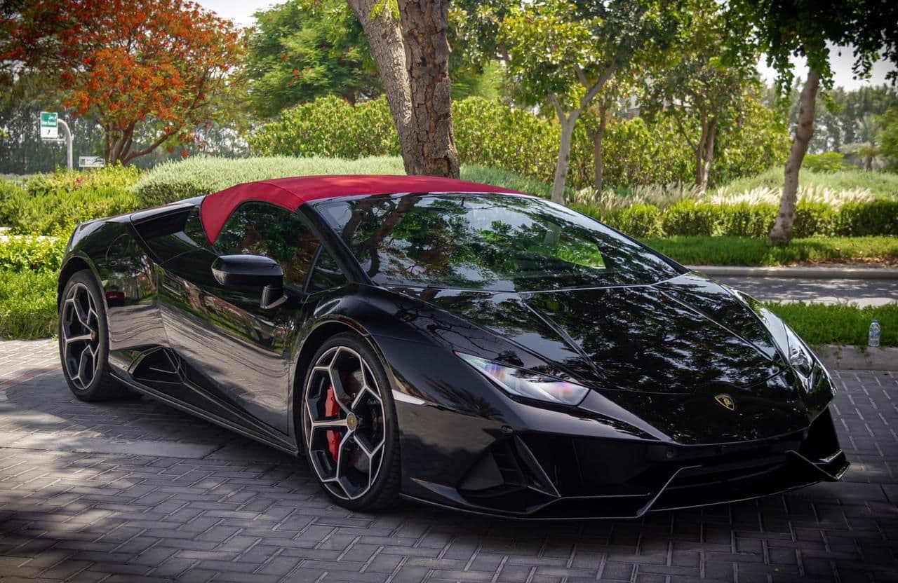 Lamborghini Huracan Evo Spyder 2022 Rental Dubai - Main View