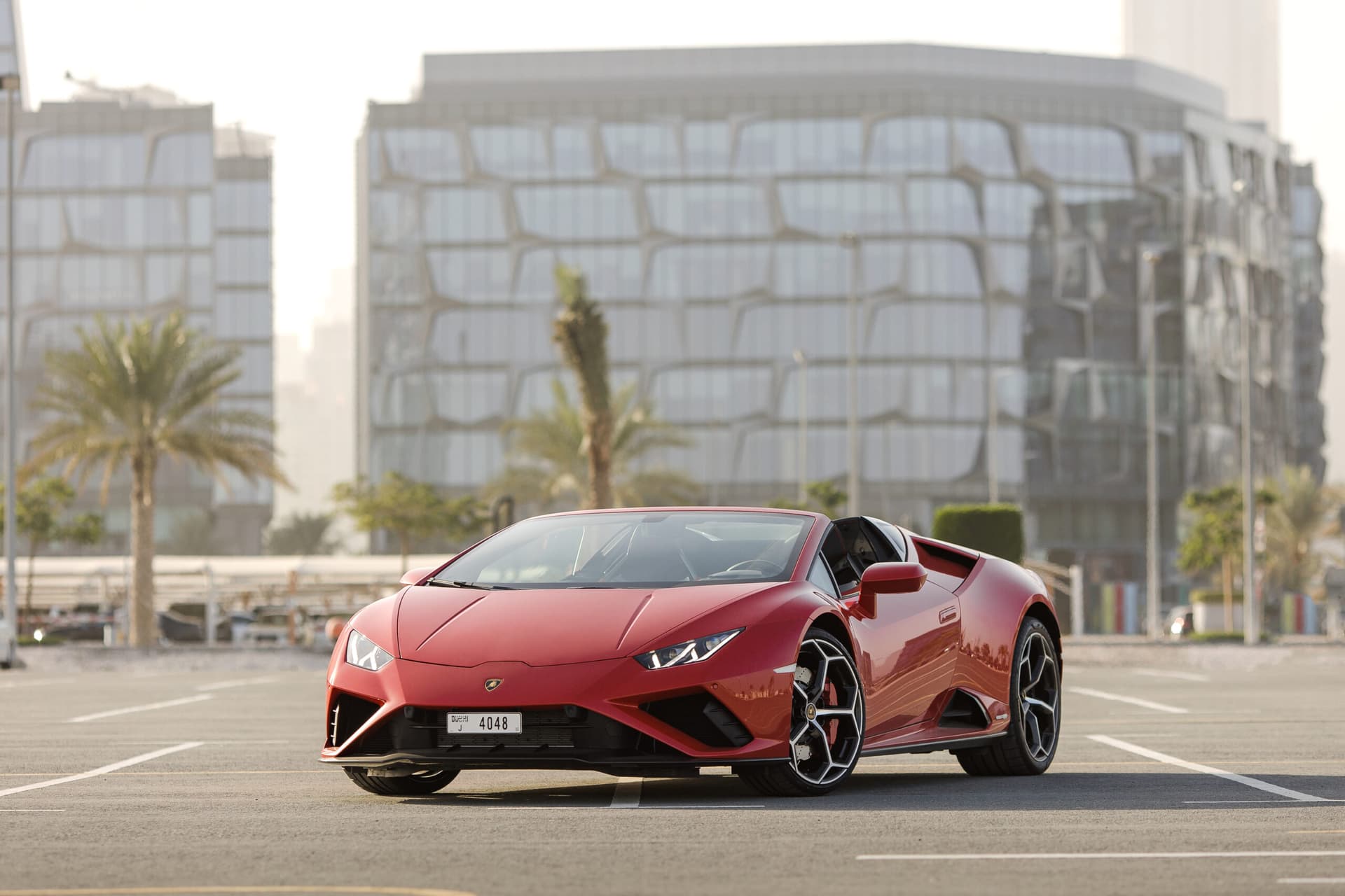 Lamborghini Hurucan Evo Spyder 2022 Rental Dubai - Main View