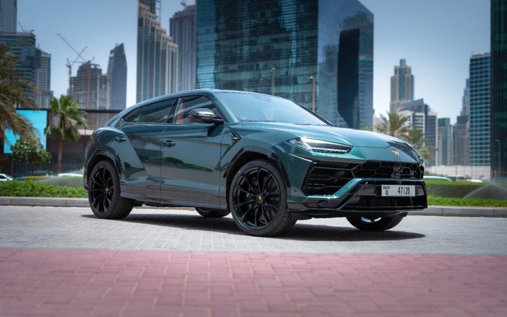 Lamborghini Urus Green 2022 Rental Dubai - Main View