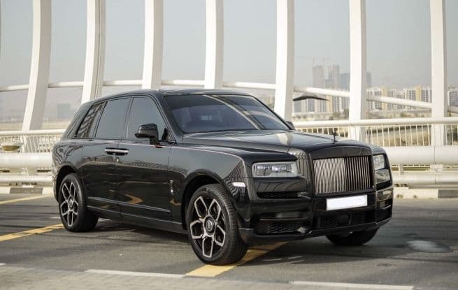 Rolls Royce Cullinan Black Badge 2022 Rental Dubai - Main View