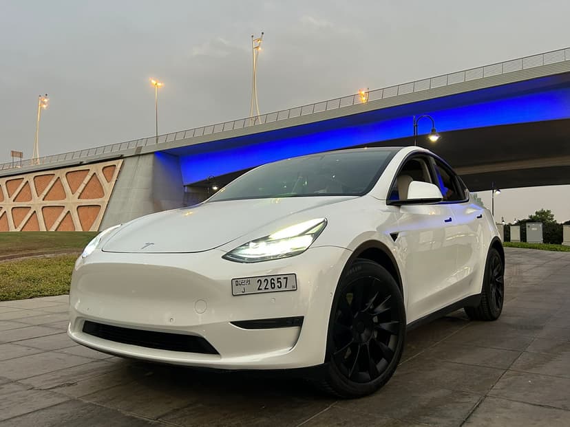 TESLA MODEL Y 2022 MODEL Rental Dubai - View 1