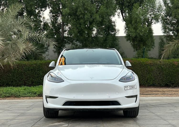 TESLA MODEL Y 2022 MODEL Rental Dubai - View 3