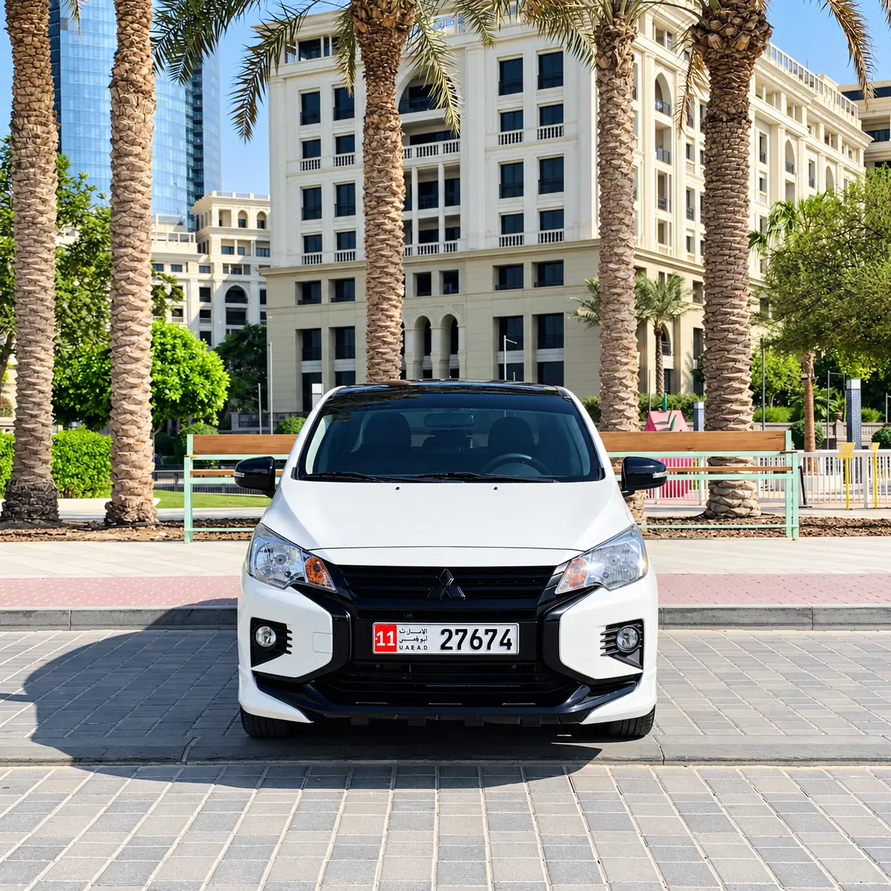 Mitsubishi Attrage 2026 mieten in Dubai - Frontansicht