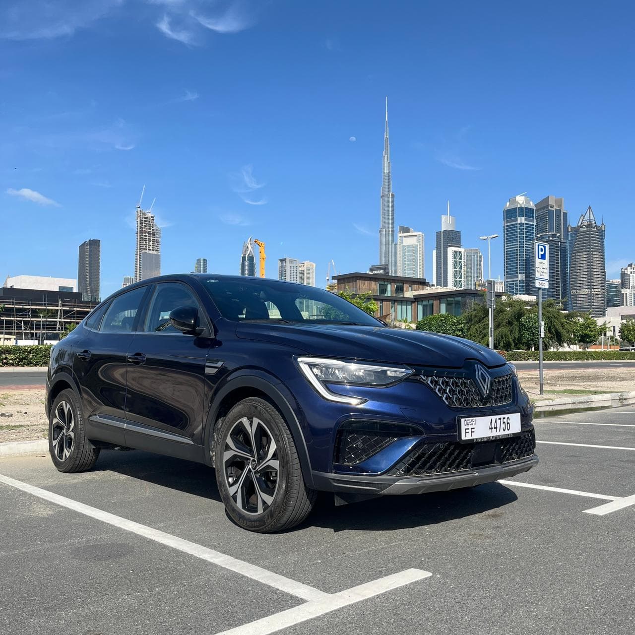 Renault Arkana 2025 Rental Dubai - Front View