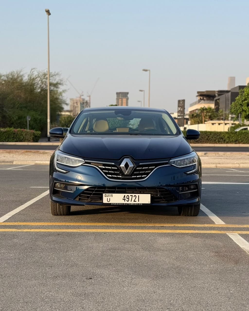 Renault Megane 2025 Rental Dubai - Front View