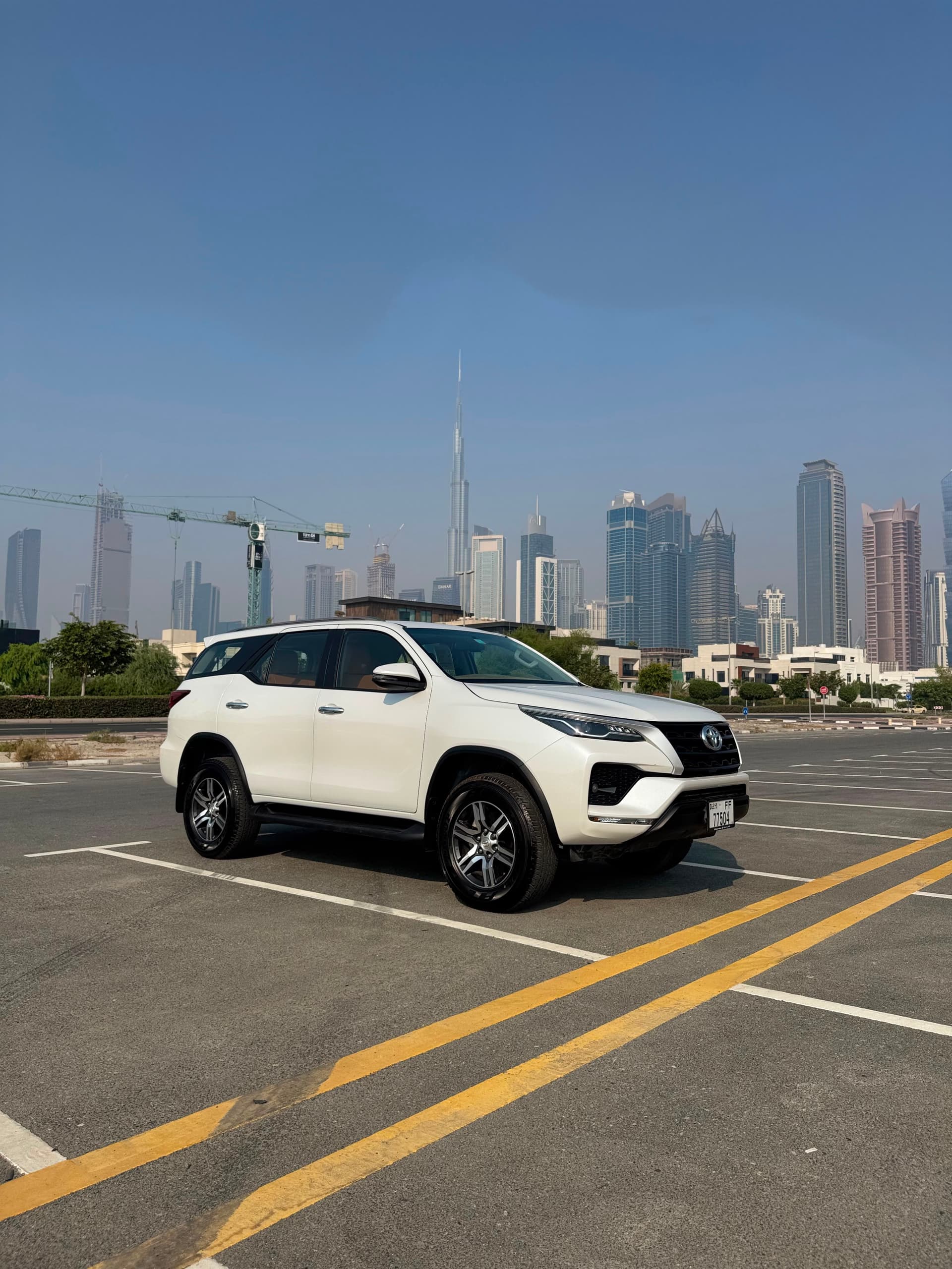 Toyota Fortuner 2026 Rental Dubai - Front View