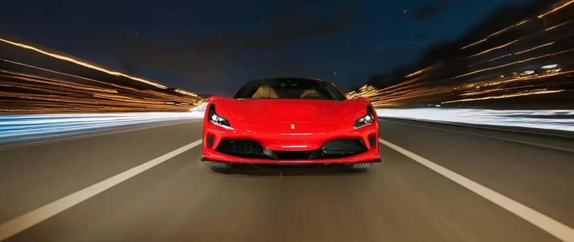 Rent Red FERRARI F8 TRIBUTO (2022) 2022 in Dubai - Front View