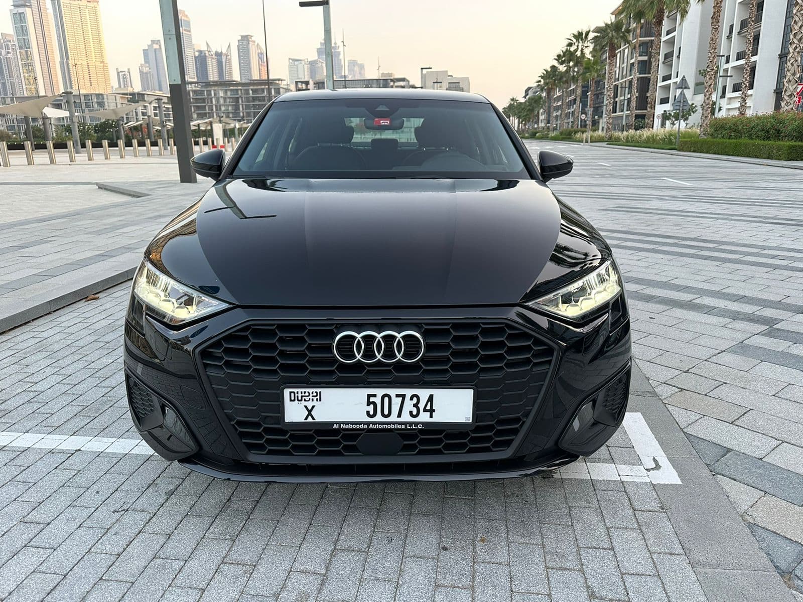 Audi A3 2024 Rental Dubai - Front View