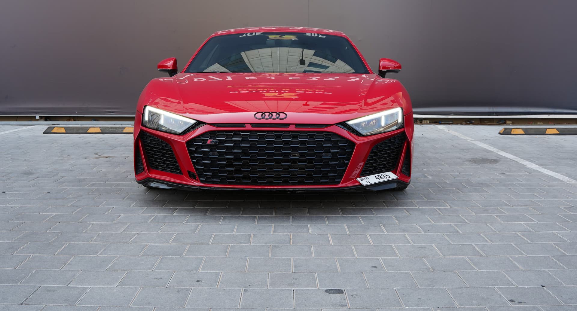 Audi R8 V10 2023 Rental Dubai - Front View