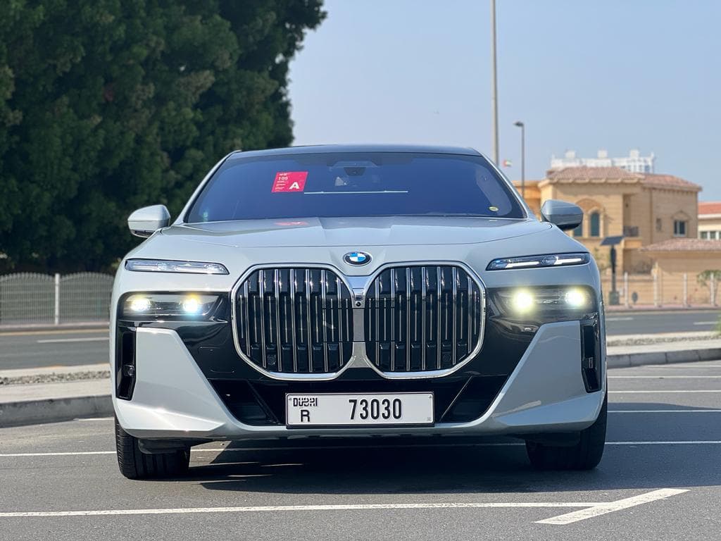 BMW 7 Series 735i 2023 Rental Dubai - Front View