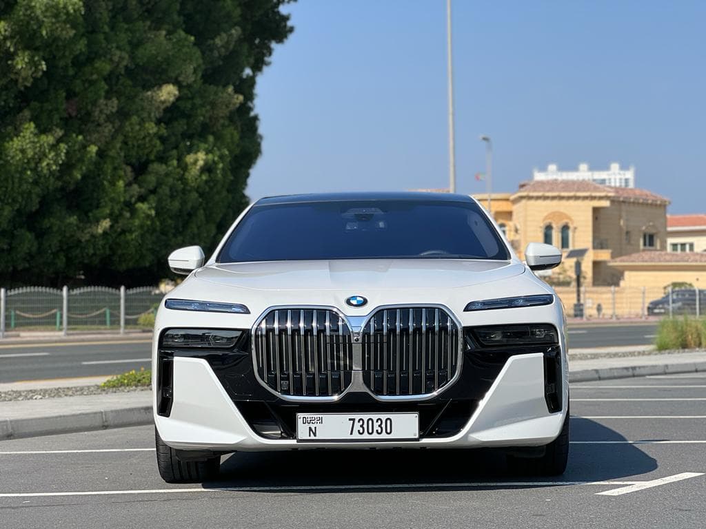 BMW 7 Series 735i 2024 Rental Dubai - Front View