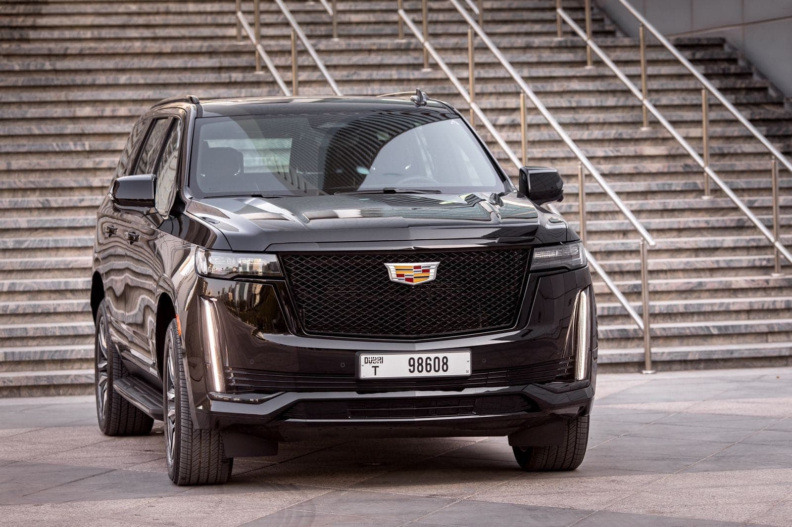 Cadillac Escalade 2022 Rental Dubai - Front View