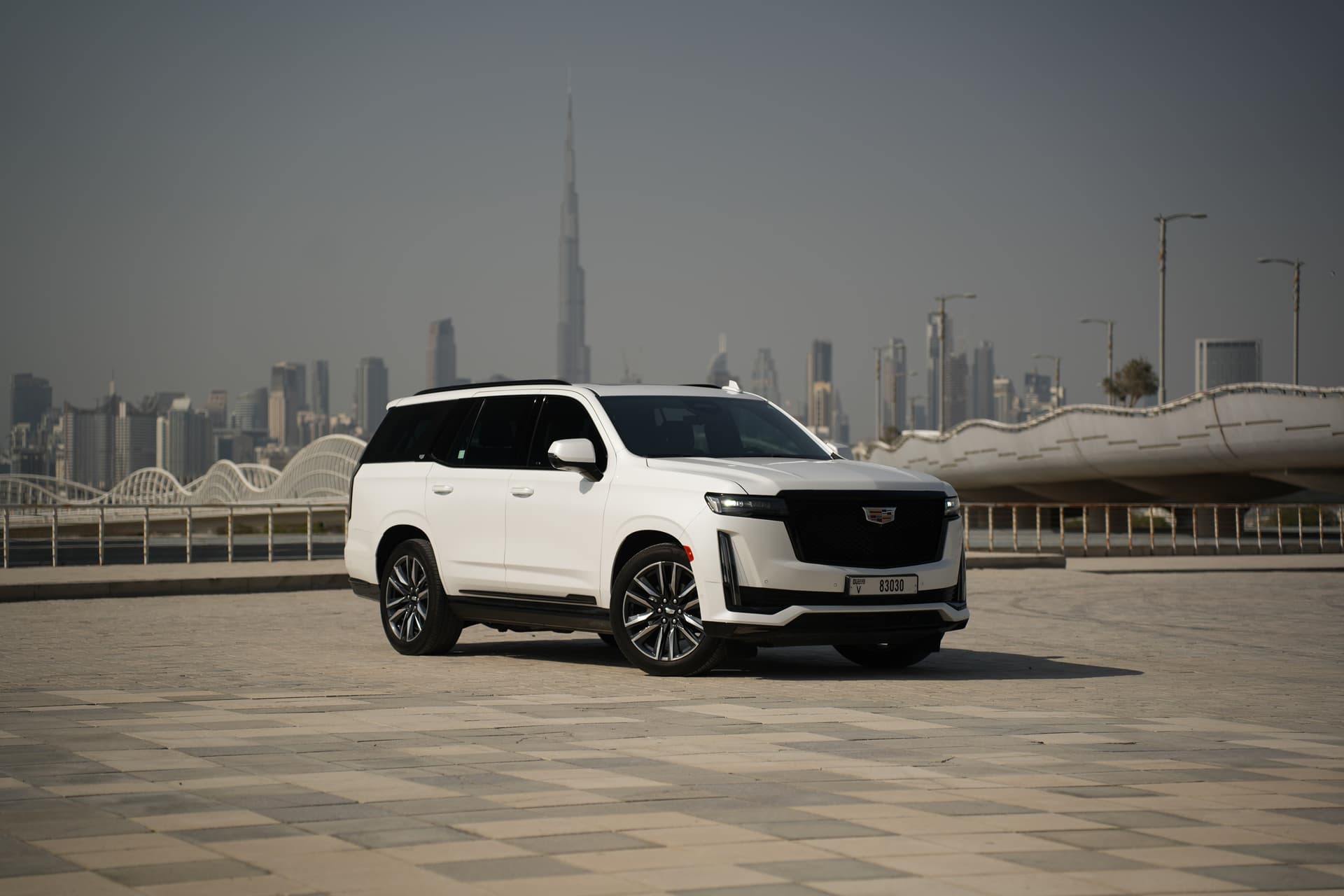 Cadillac Escalade 2023 Rental Dubai - Front View