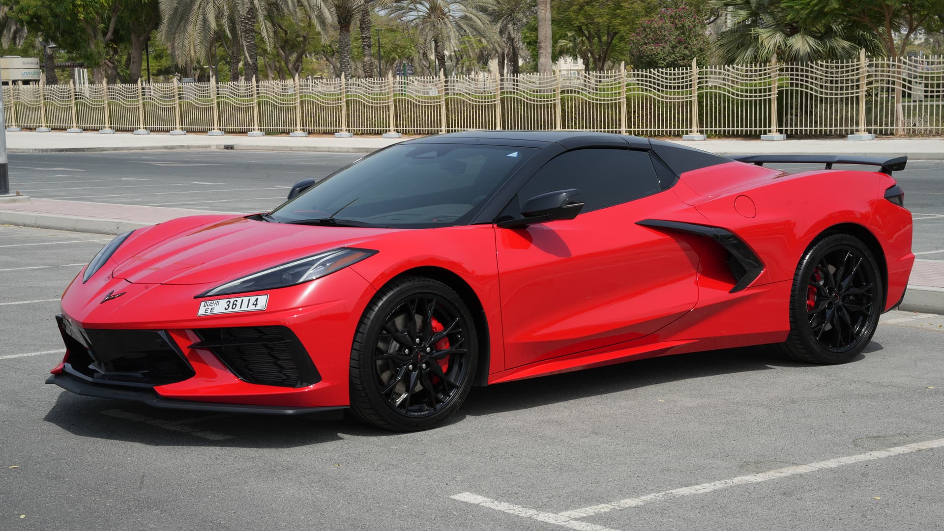 Chevrolet Corvette Stingray 2025 Rental Dubai - Front View