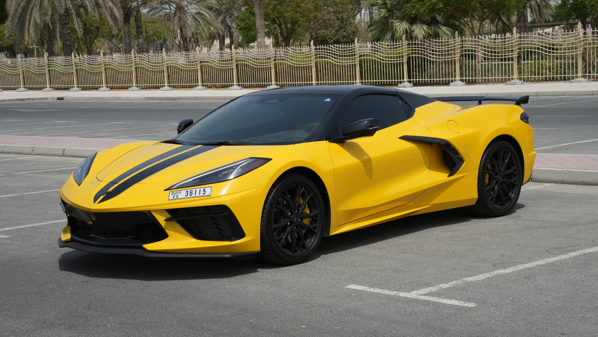 Chevrolet Corvette Stingray 2025 Rental Dubai - Front View