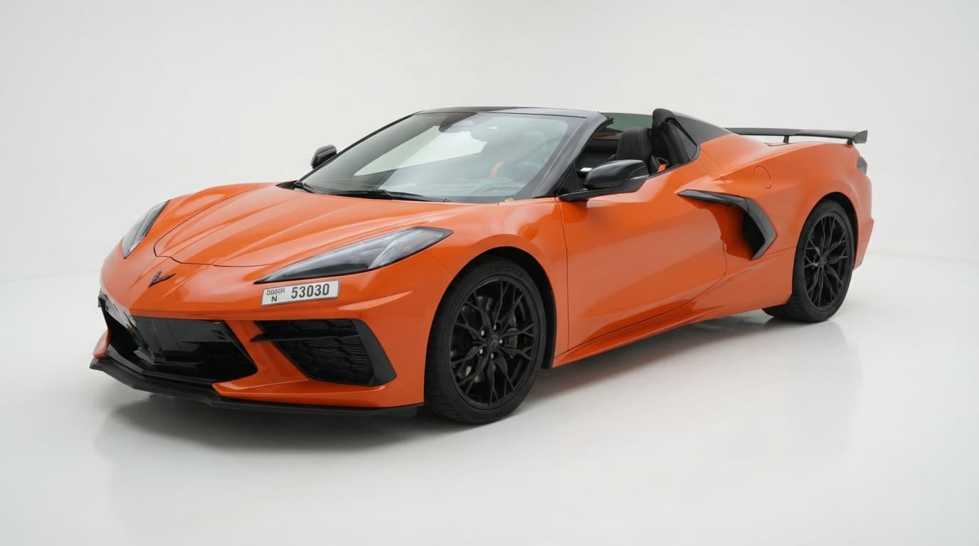 Chevrolet Corvette Stingray 2026 Rental Dubai - Front View