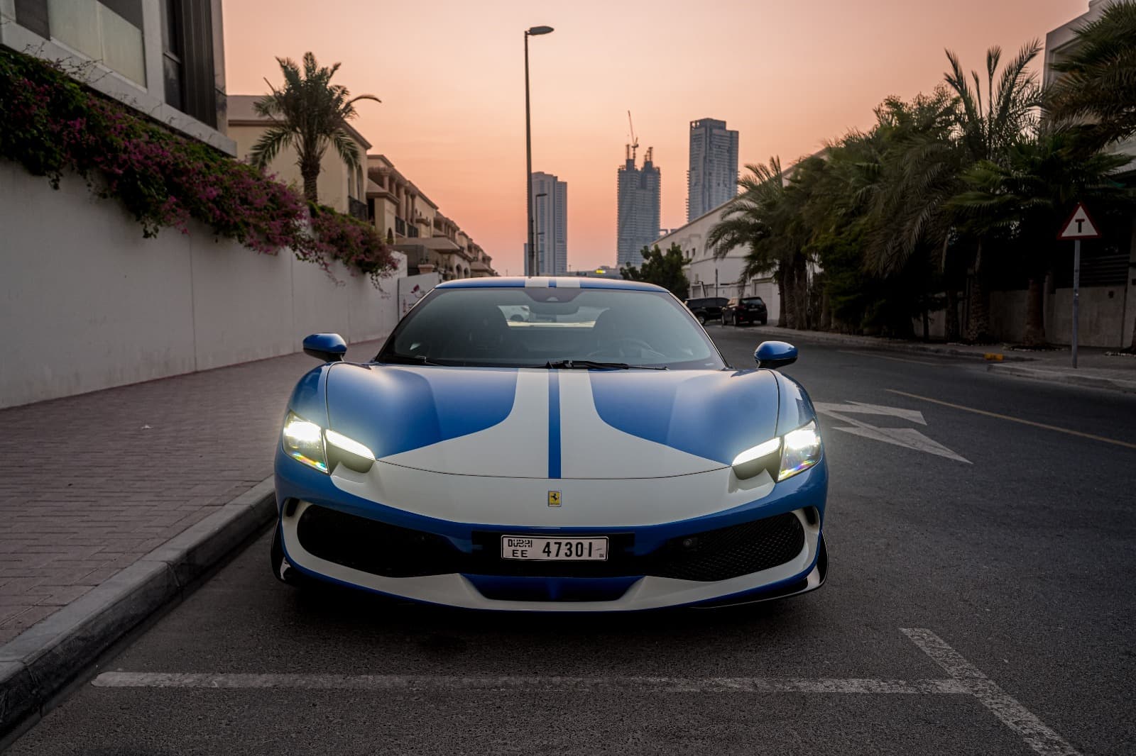 Ferrari 296 GTB 2025 Rental Dubai - Front View