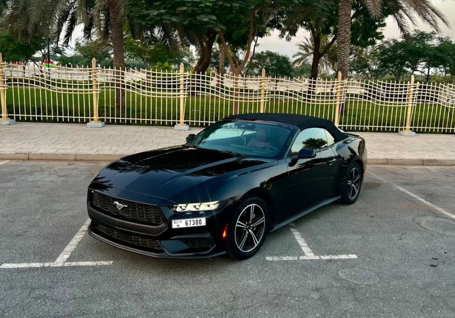 Ford Mustang Convertible 2025 Rental Dubai - Front View