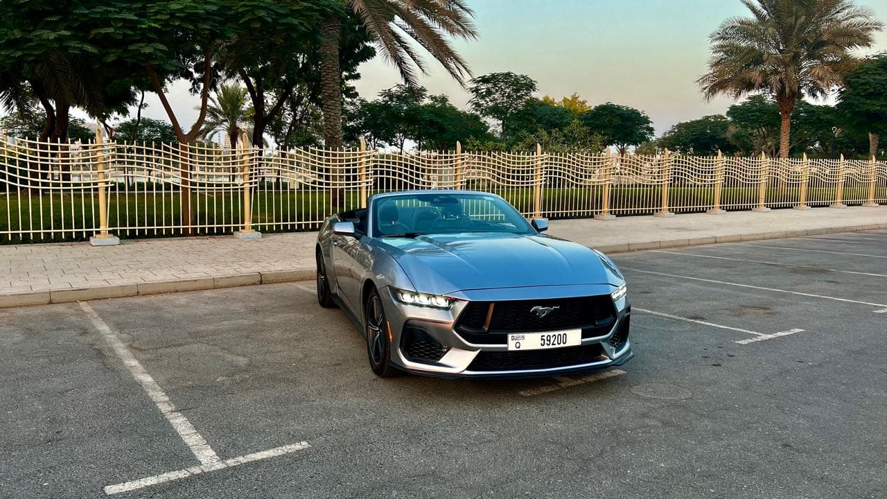 Ford Mustang Convertible 2025 Rental Dubai - Front View
