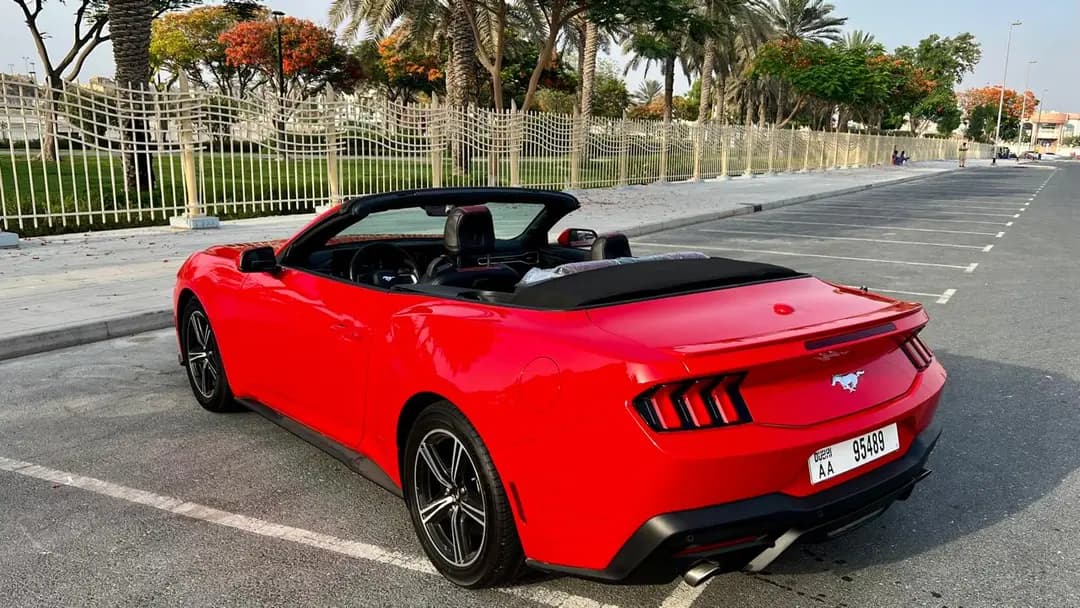 Ford Mustang EcoBoost Convertible 2025 Rental Dubai - View 2