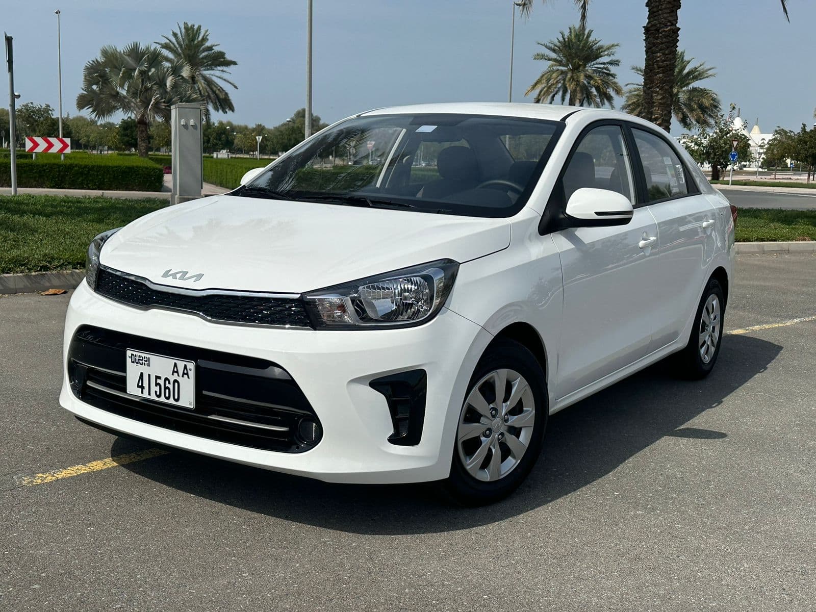KIA Pegas 2025 Rental Dubai - Front View