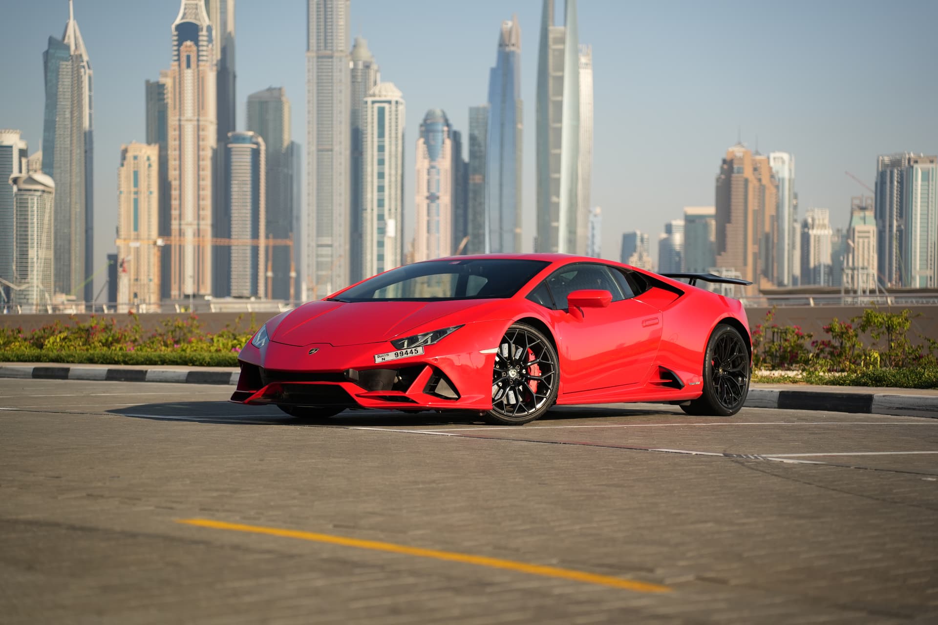 Lamborghini Huracan 2020 Rental Dubai - Front View
