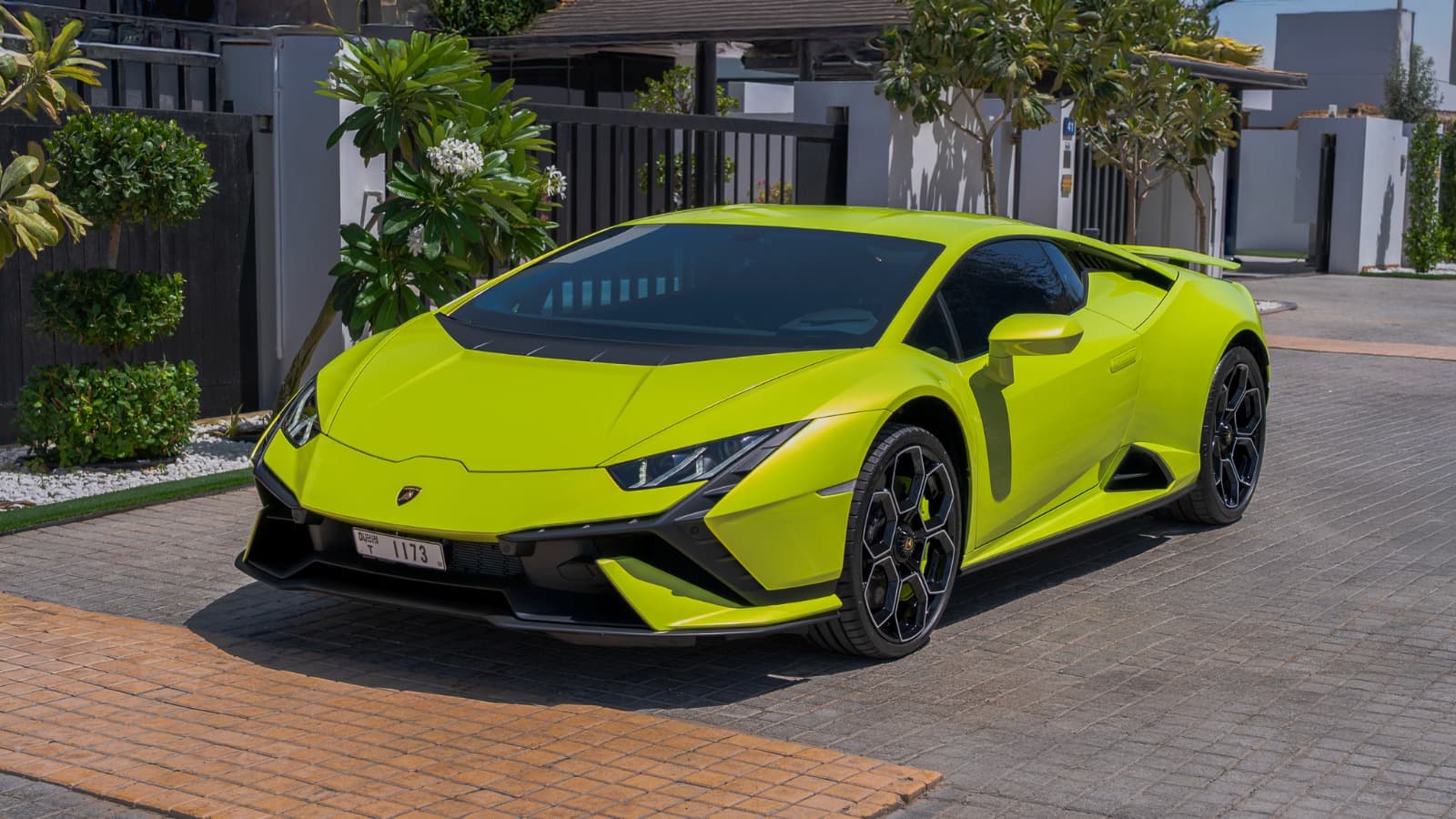 Lamborghini Huracan Tecnica 2024 Rental Dubai - Front View