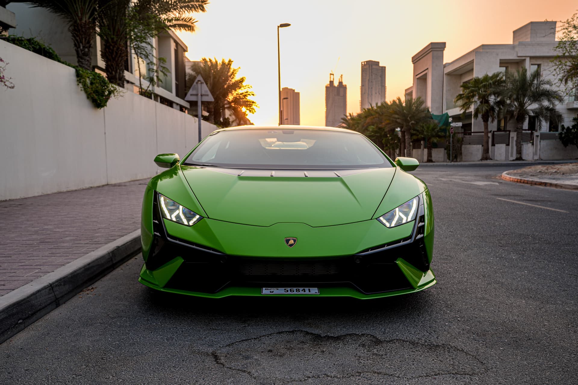 Lamborghini Huracan Tecnica 2025 Rental Dubai - Front View