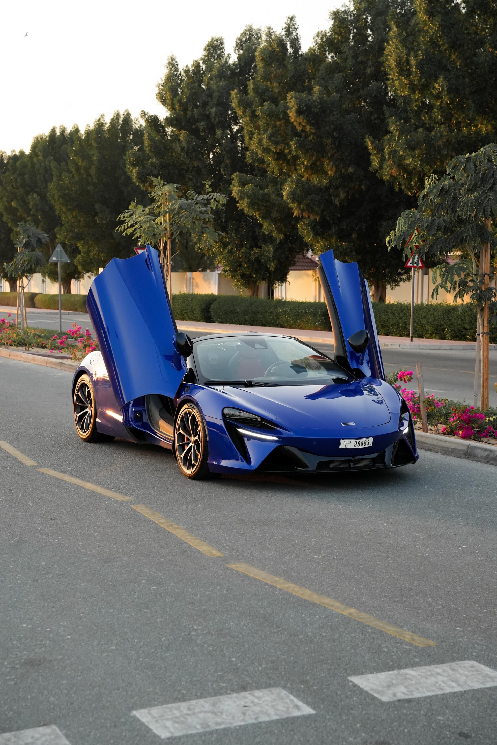 McLaren Artura Spider 2025 Rental Dubai - Front View