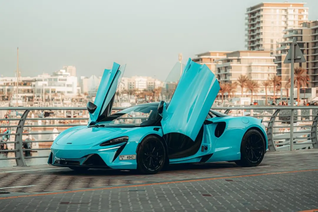 Mclaren Artura spyder 2025 limited edition Rental Dubai - Front View