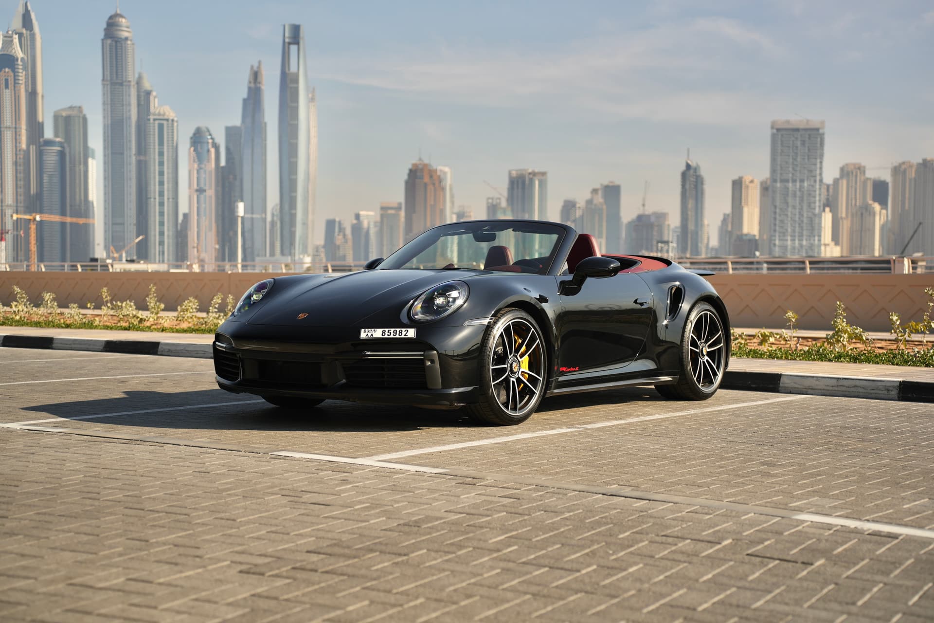 Porsche 911 Turbo S 2023 Rental Dubai - Front View
