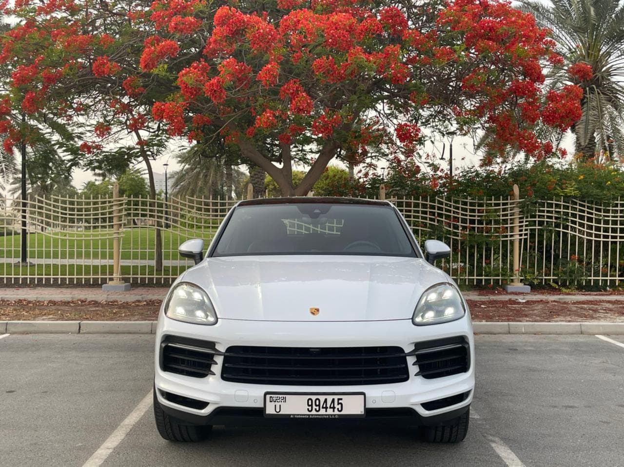 Porsche Cayenne 2022 Rental Dubai - Front View