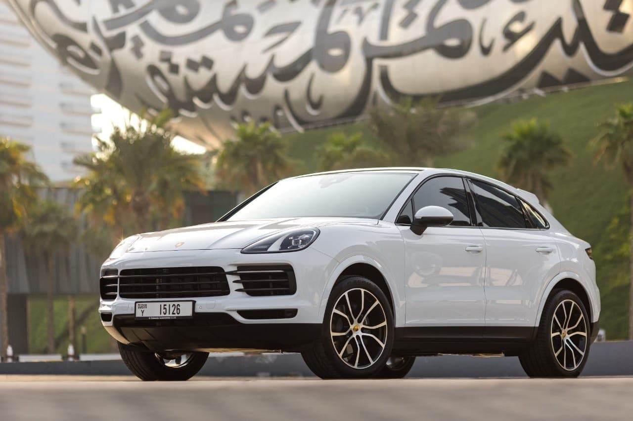 Porsche Cayenne 2023 Rental Dubai - Front View