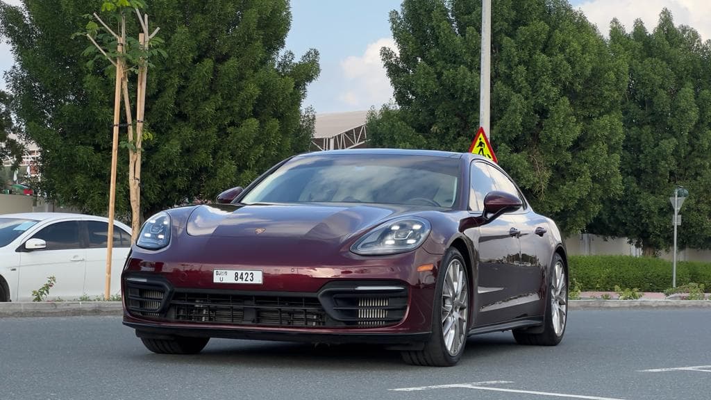 Porsche Panamera 2022 Rental Dubai - Front View
