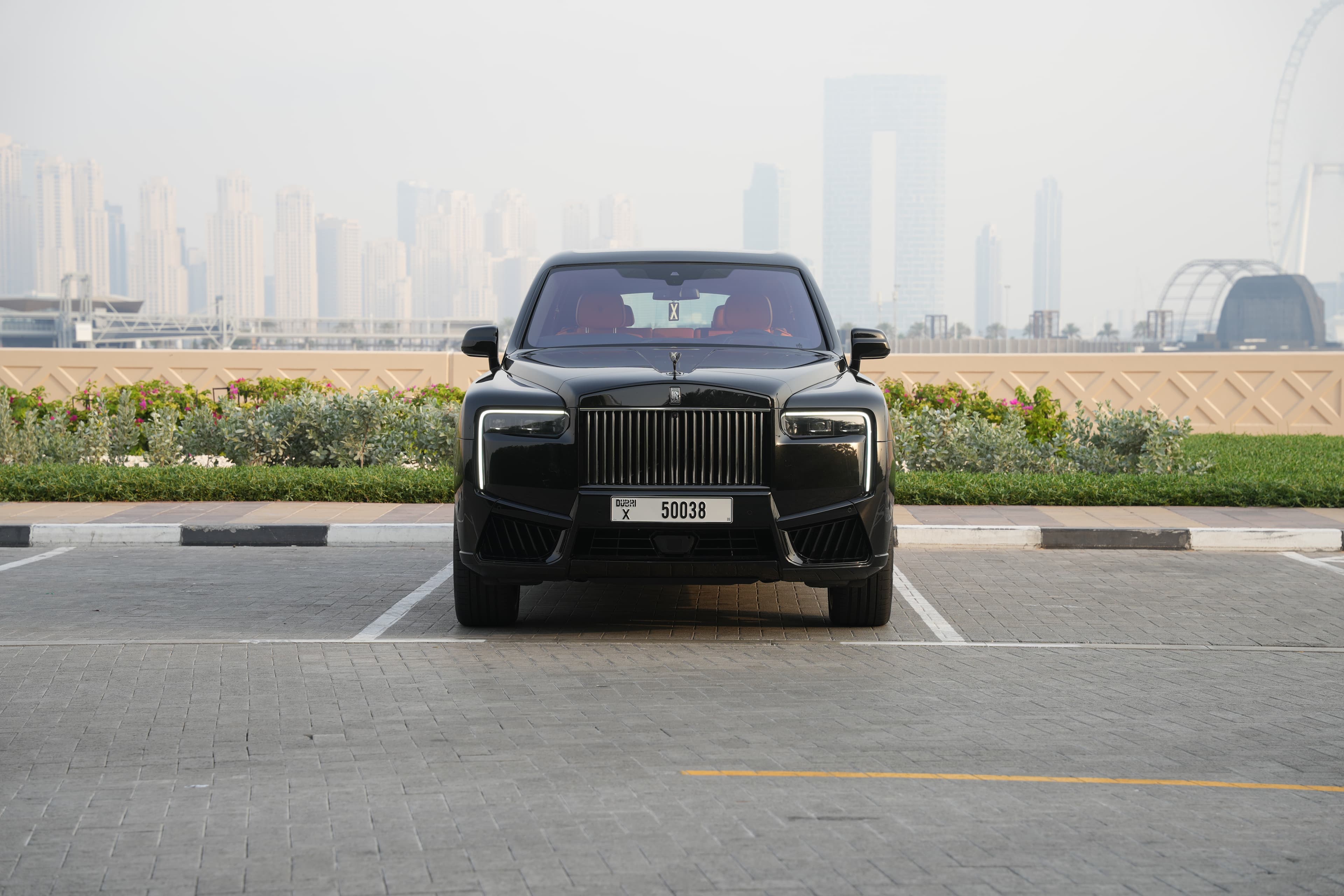 ROLLS ROYCE Rolls Royce Cullinan Black Badge 2025 Rental Dubai - Front View
