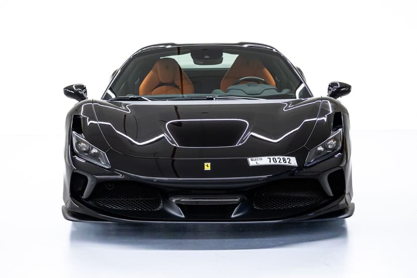 Ferrari F8 Spider Black 2023 Rental Dubai - View 2