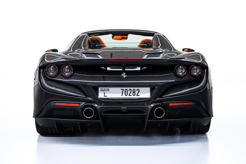 Ferrari F8 Spider Black 2023 Rental Dubai - View 4
