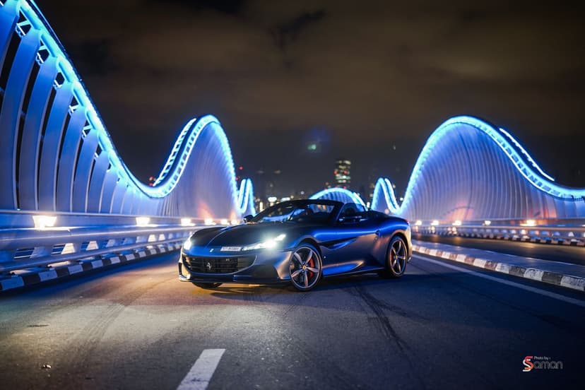 Ferrari Portofino M Blue 2022 Rental Dubai - View 2