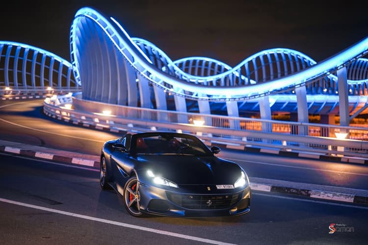 Rent Ferrari Portofino M Blue 2022 in UAE