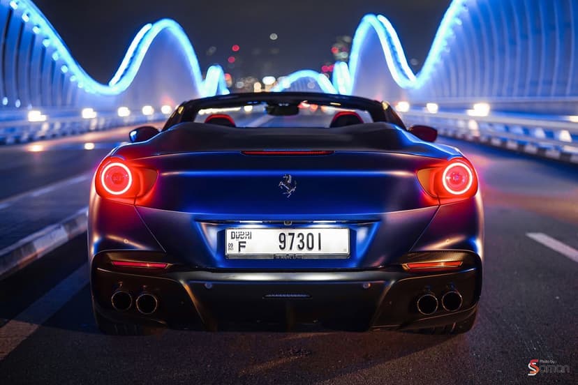 Ferrari Portofino M Blue 2022 Rental Dubai - View 9