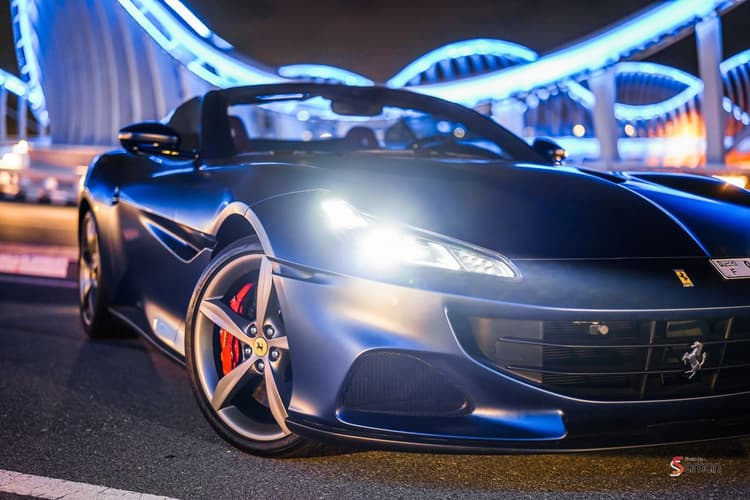 Rent Ferrari Portofino M Blue 2022 in UAE