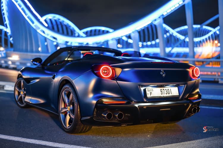 Rent Ferrari Portofino M Blue 2022 in UAE
